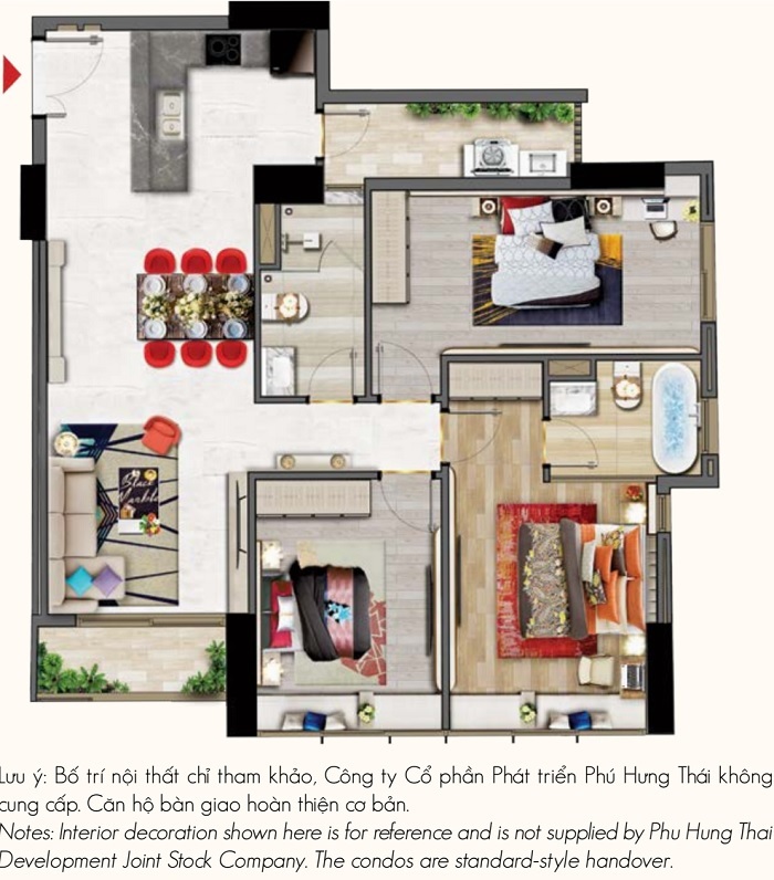 2. Thiết kế kiểu căn hộ