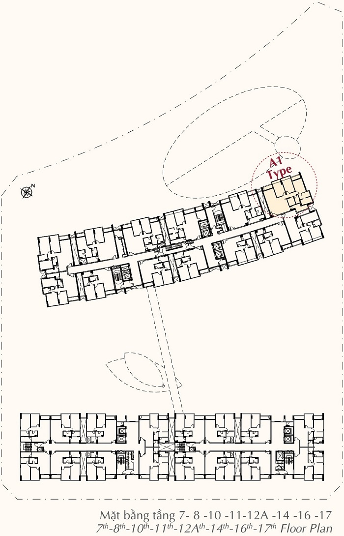 3. Vị trí kiểu căn hộ