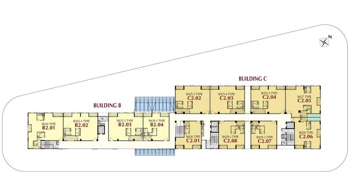Mặt Bằng Tầng 3 The Symphony Midtown M6