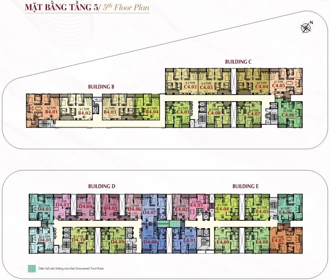 Mặt Bằng Tầng 5 The Symphony Midtown M6
