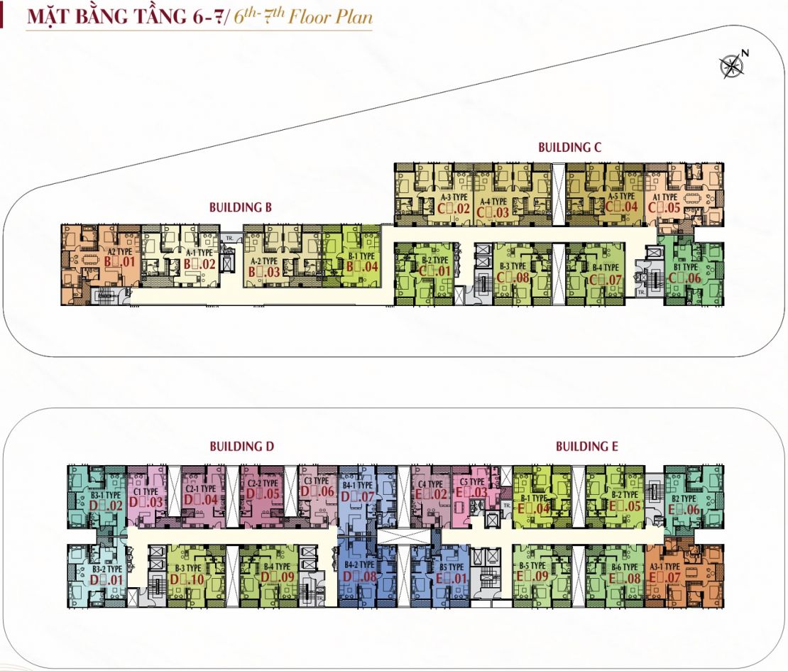 Mặt Bằng Tầng 6, 7 The Symphony Midtown M6